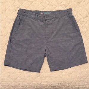 The Southern Shirt Company Men's Blue/Gray Flat Front Shorts